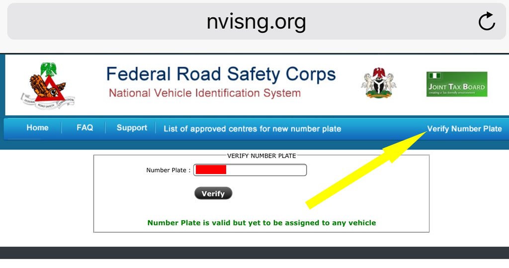Plate number verification1