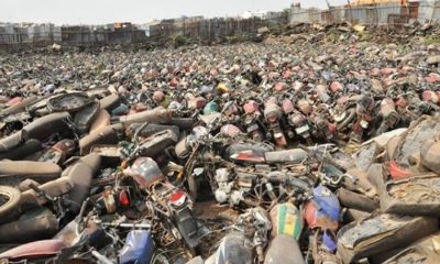 crushing and recycling of impounded Okada