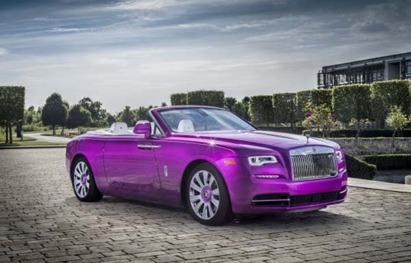 Purple Mansory RollsRoyce Phantom in London  YouTube