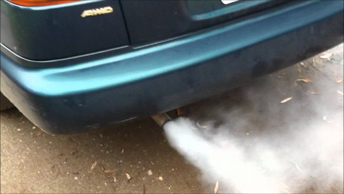 car exhaust smoke