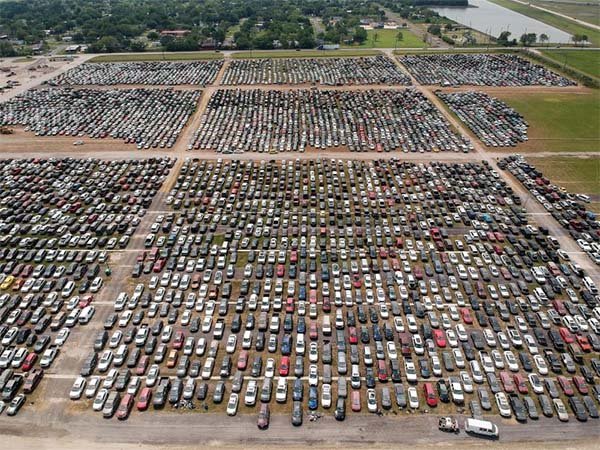 flooded cars