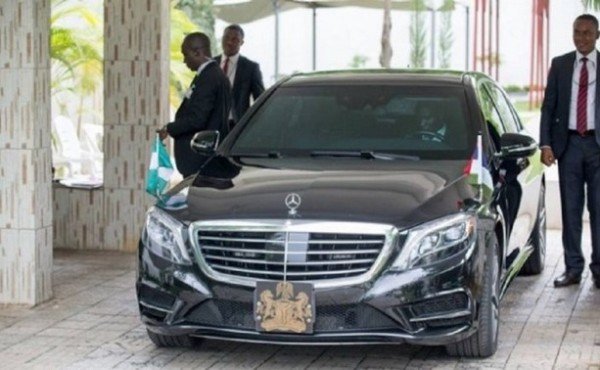 preident buhari's mercedes s550