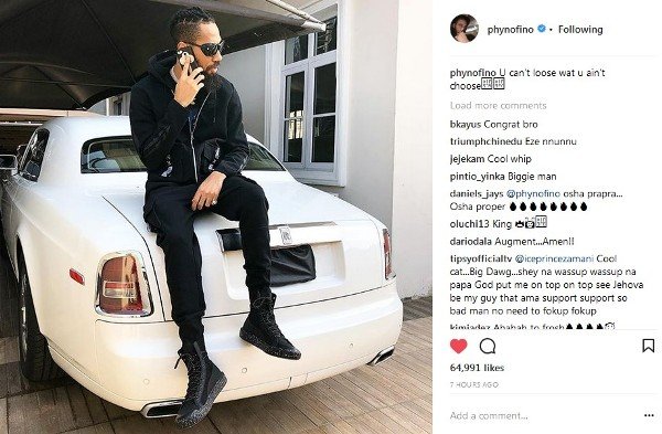 phyno rolls royce model