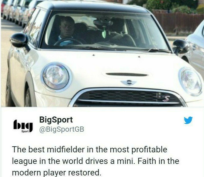 Chelsea Player Kante Car