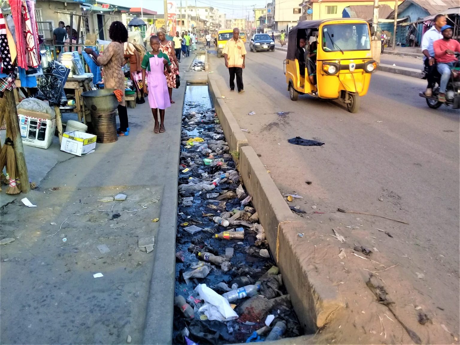 Open And Dirty Drainage: Beside Horrific Road Traffic, Lagos State Is ...