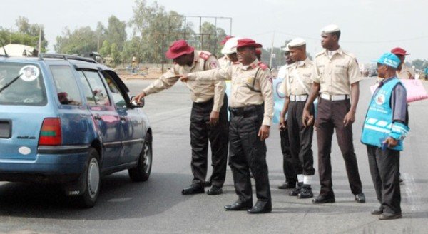 road safety officials on the road