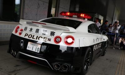 japan nissan gtr police car