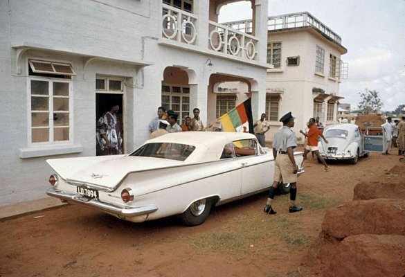 nnamdi azikiwe and his car in 1959
