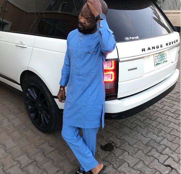 nedu wazobia on his range rover vogue