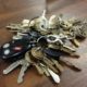 bunch of keys with car key