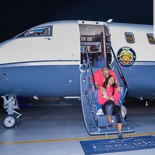 davido and chioma private jet