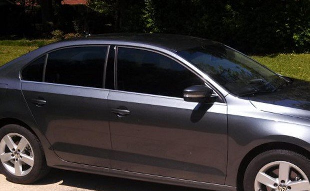 car with tinted glass