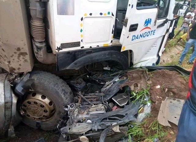 man crushed by dangote truck