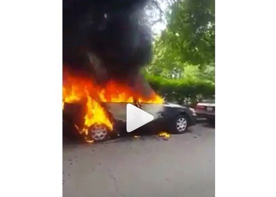 woman set husband car ablaze