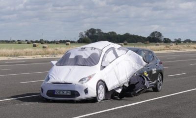 autmoated driving system in a crash