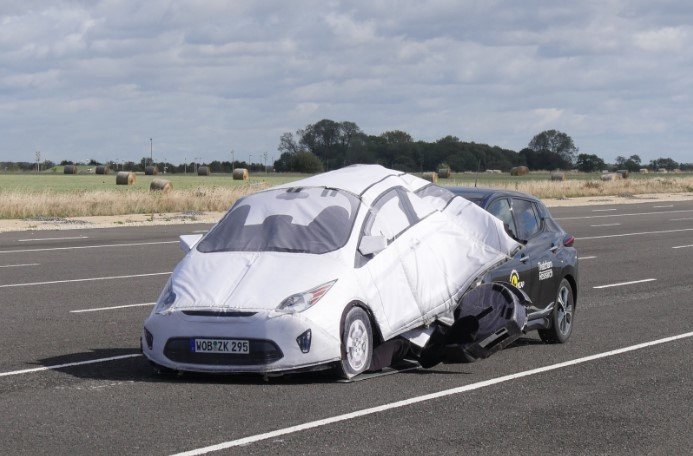 autmoated driving system in a crash