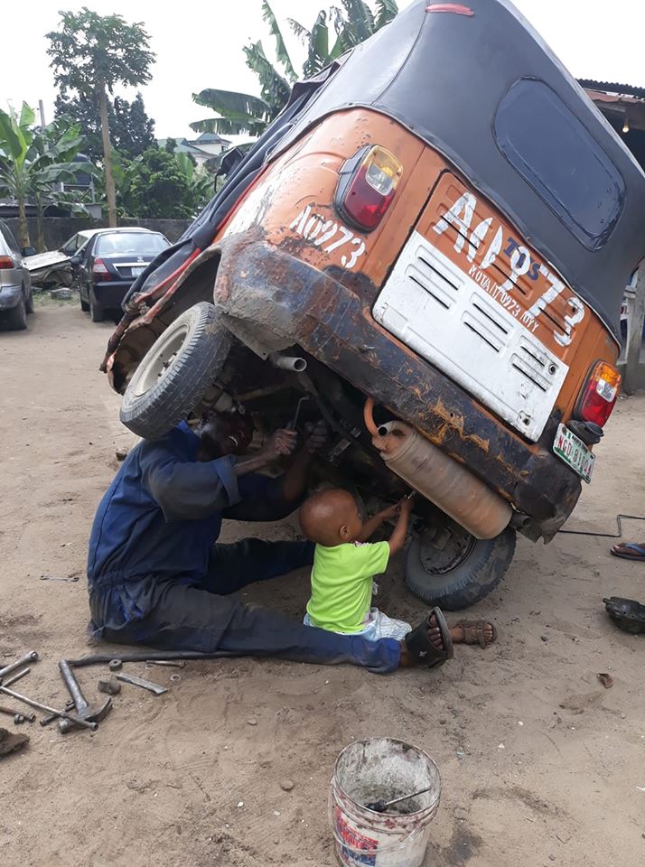 keke-mechanic-training-2-year-old-son