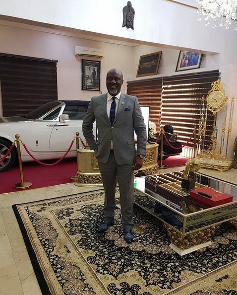 rolls royce dawn in senator dino melaye's living room