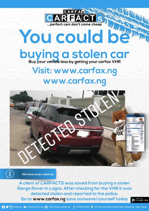 carfacts verification flier