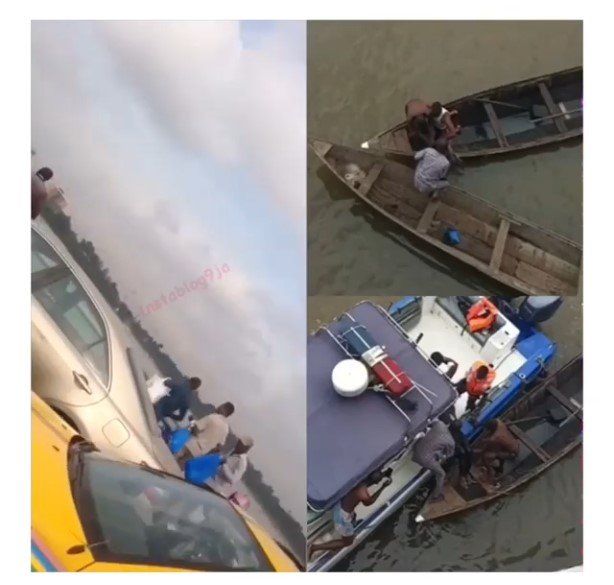 driver jumps into 3rd mainland bridge 