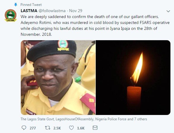 lastma mourns official 