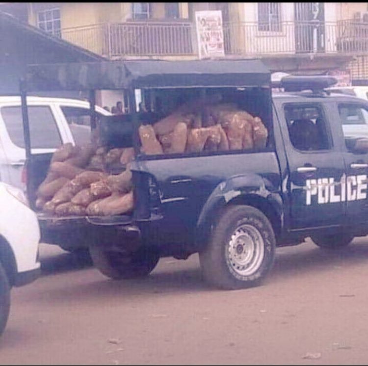 nigerian police van