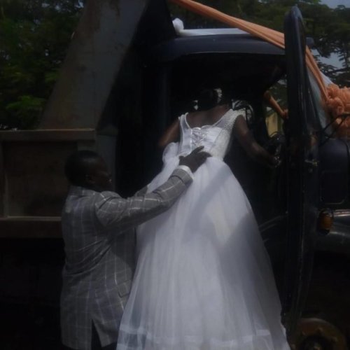 truck driver wedding 