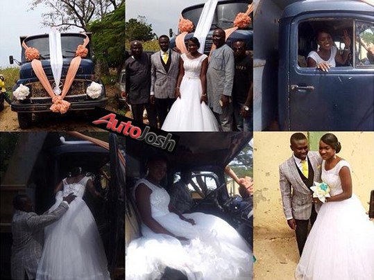 Truck Driver Weds Fiancee In Plateau Uses His Truck As Wedding Car Photos Page 1 Of 0