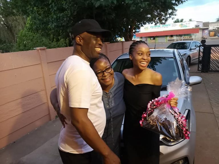 young girl gifted car