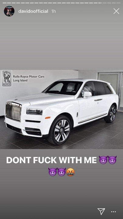 davido rolls royce cullinan