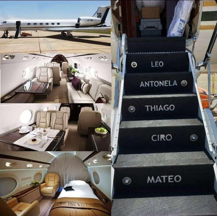 lionel messi private jet