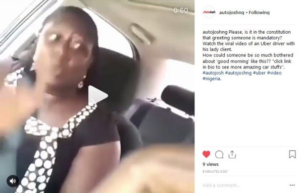 uber driver lady video