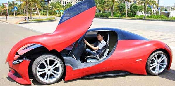 home made custom electric car