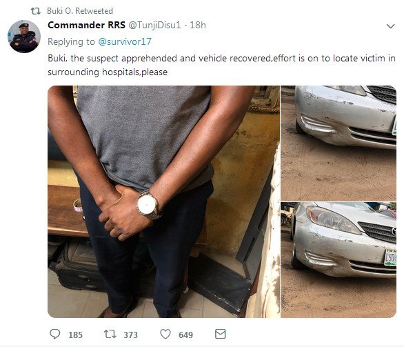 hit and run nabbed by rss in lagos 