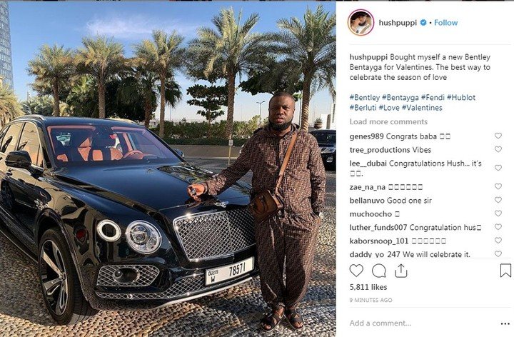 hushpuppi bentley bentayga