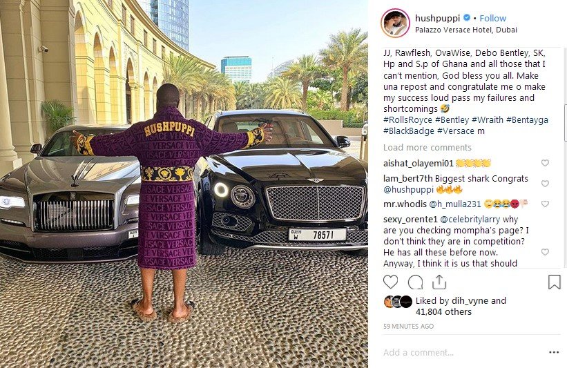 ray hushpuppi rolls royce