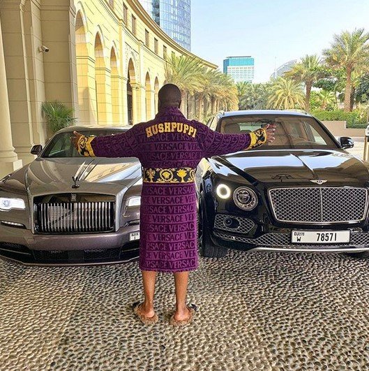 ray hushpuppi rolls royce