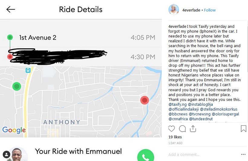 taxify driver reeturns iphoneX