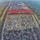 50 lane traffic jam china