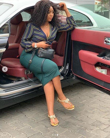 regina daniels rolls royce wraith