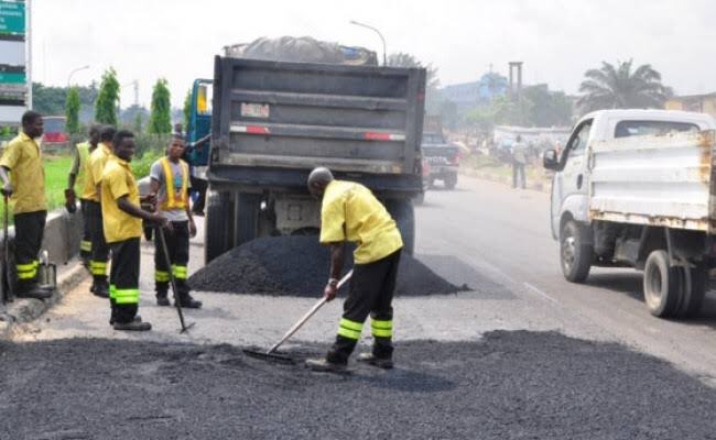 lagos potholes repair