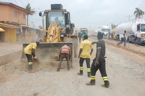 lagos potholes repair