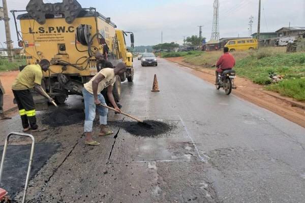 lagos potholes repair