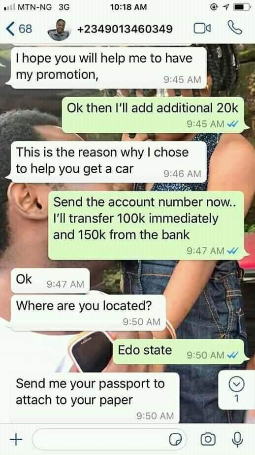 Hilarious Chat Between A Scammer Posing As Nigerian Customs Sales Rep And The Victim Photos Page 1 Of 0