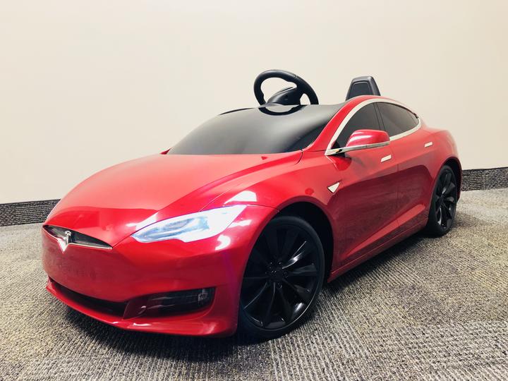 front view mini tesla model s 