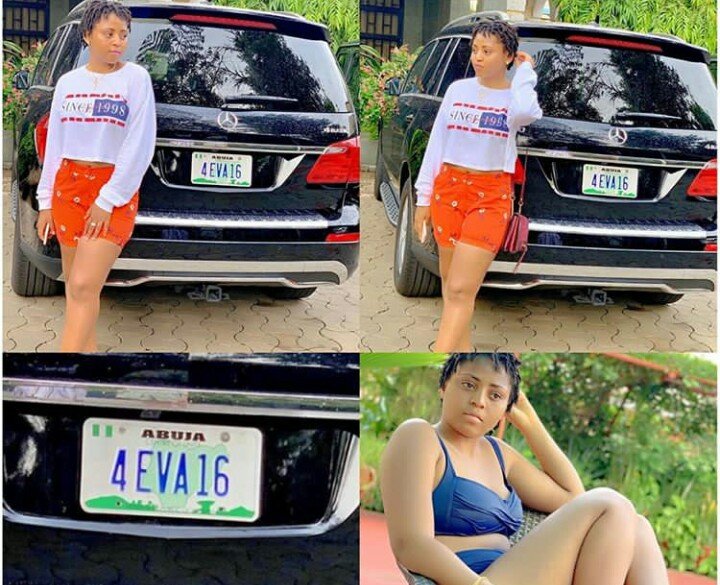 regina daniels plate number