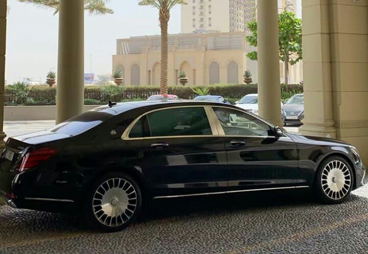 Maybach city car driving