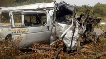 bus crashed in an accident 