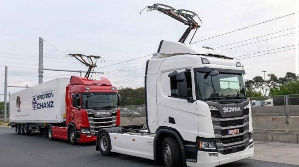 germany electric highway truck