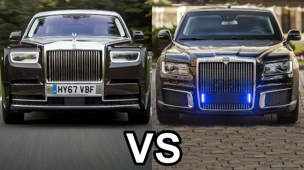 Photo Comparison :Rolls-Royce Phantom Vs Aurus Senat L700, Which